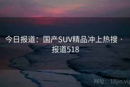 今日报道：国产SUV精品冲上热搜 · 报道518