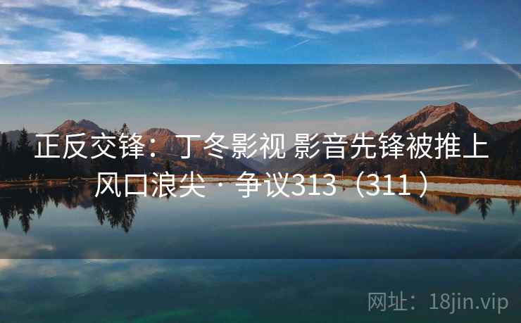 正反交锋:丁冬影视 影音先锋被推上风口浪尖 · 争议313(311 ) 正反交锋:丁冬影视 影音先锋被推上风口浪尖 · 争议313(311 )