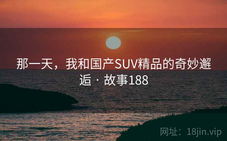 那一天，我和国产SUV精品的奇妙邂逅 · 故事188